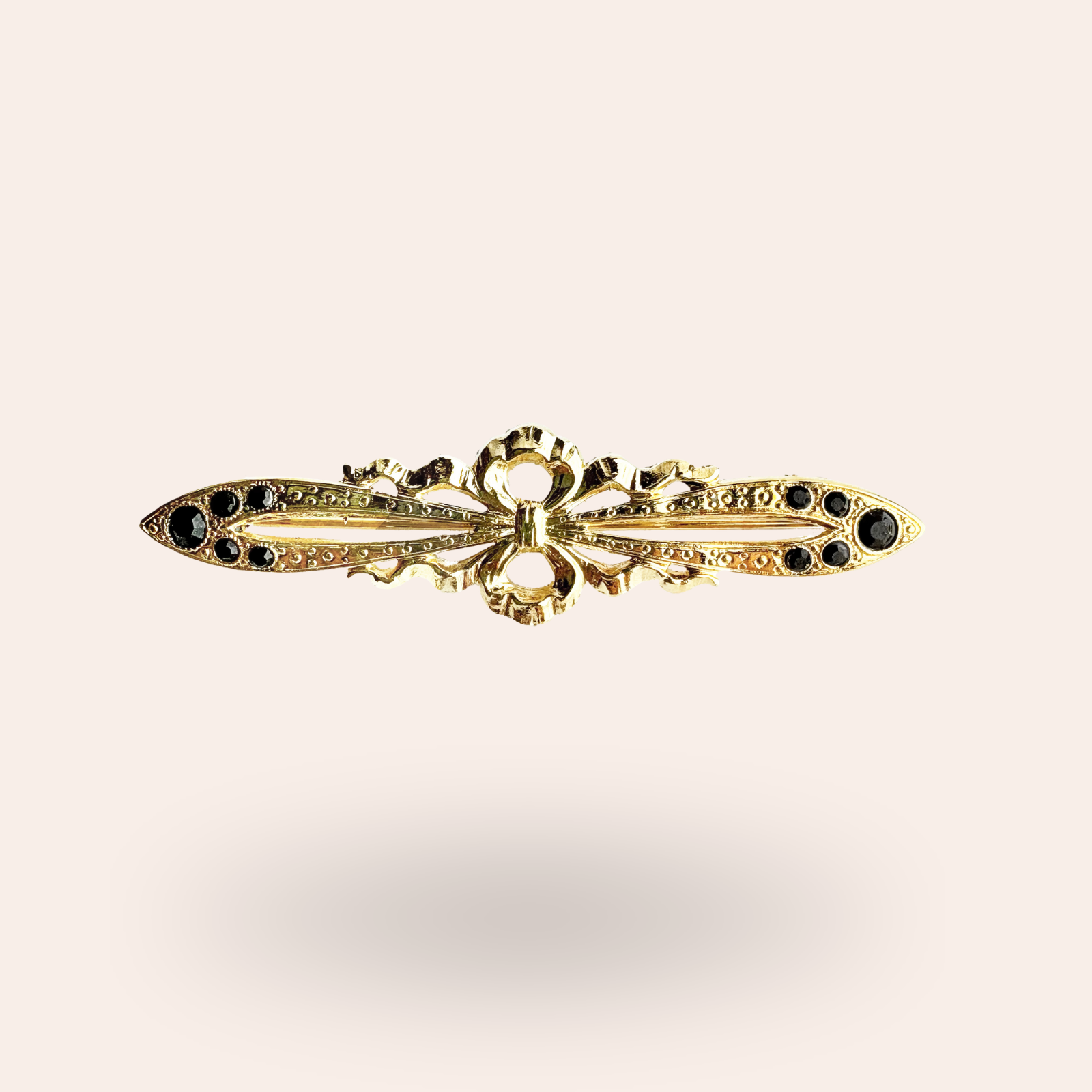 Broche Joli noeud dorée