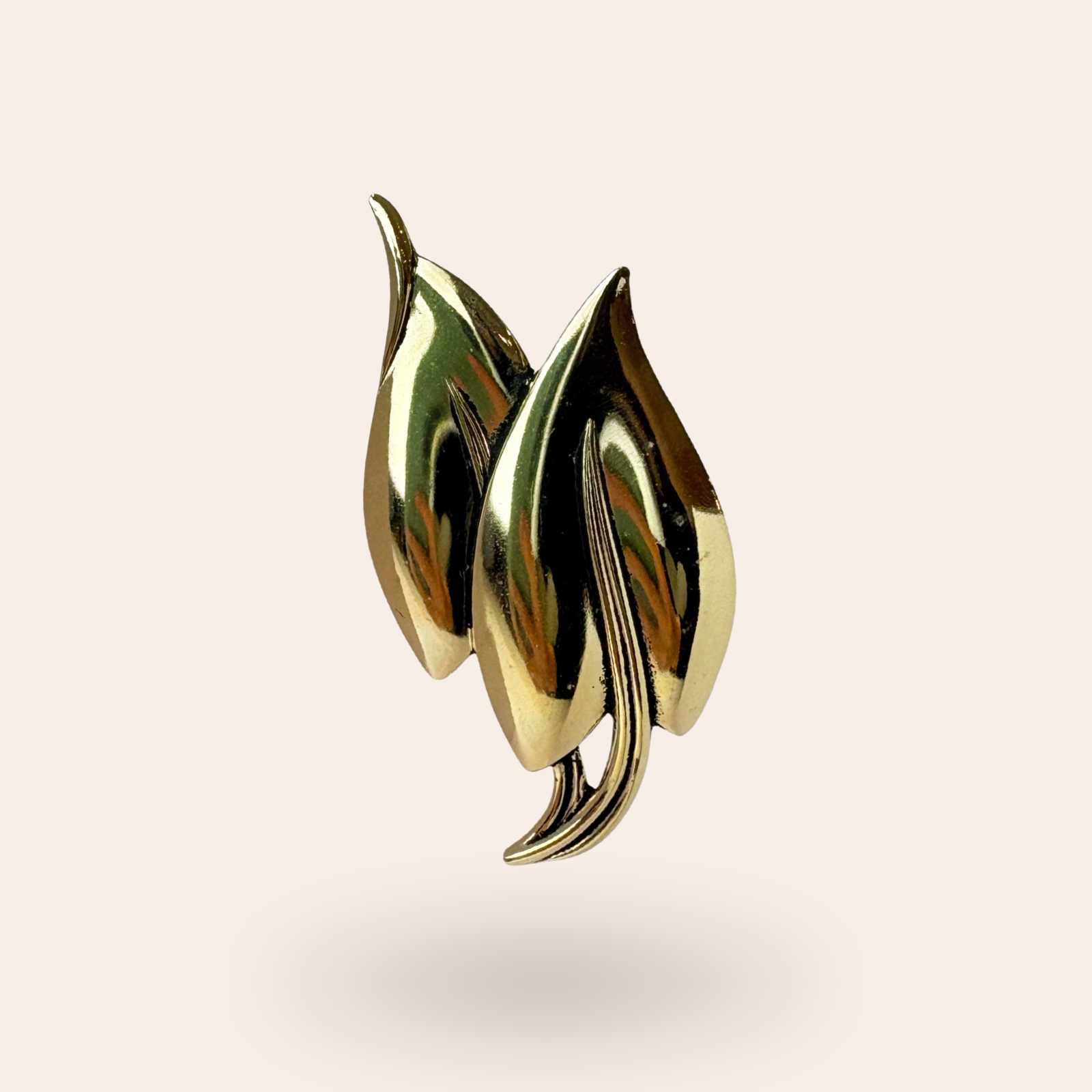 Broche Papyrus dorée