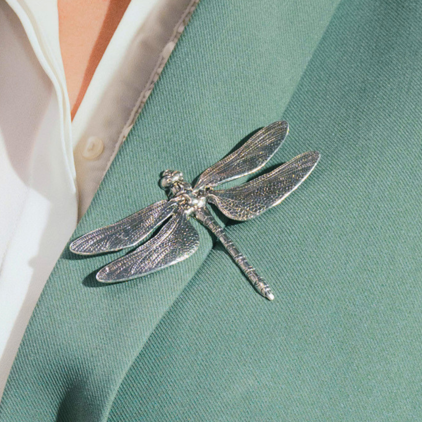 Broche Lib' Argentée