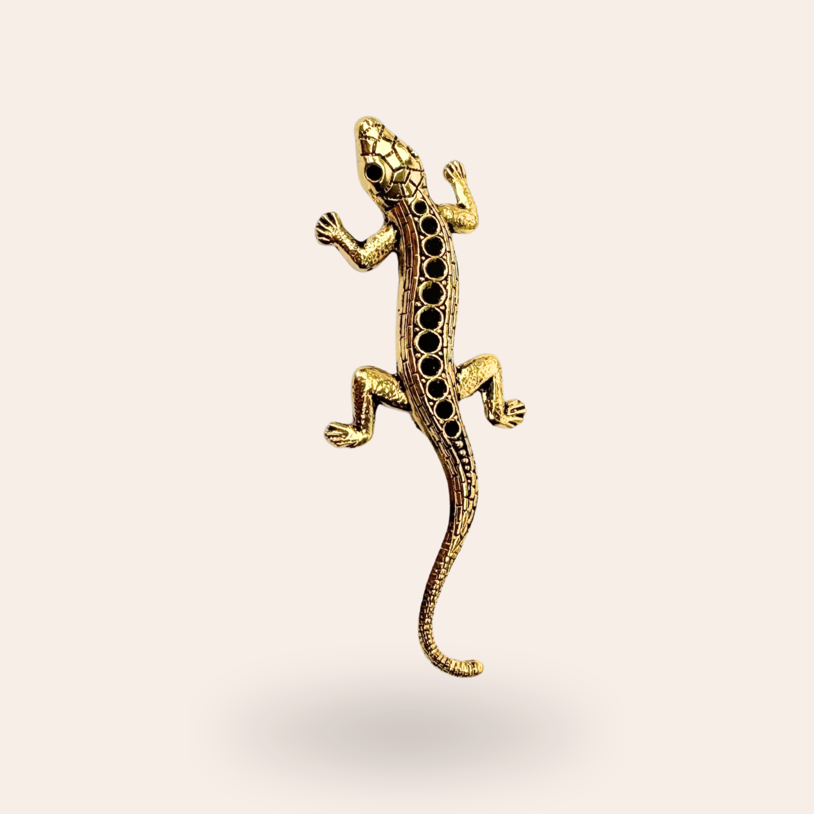 Broche Lézard dorée