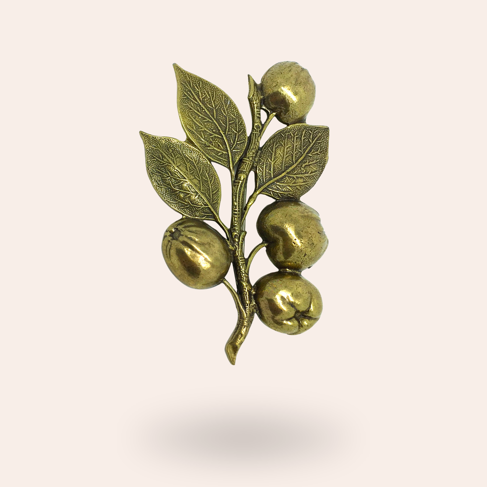 Broche Pommes Laiton