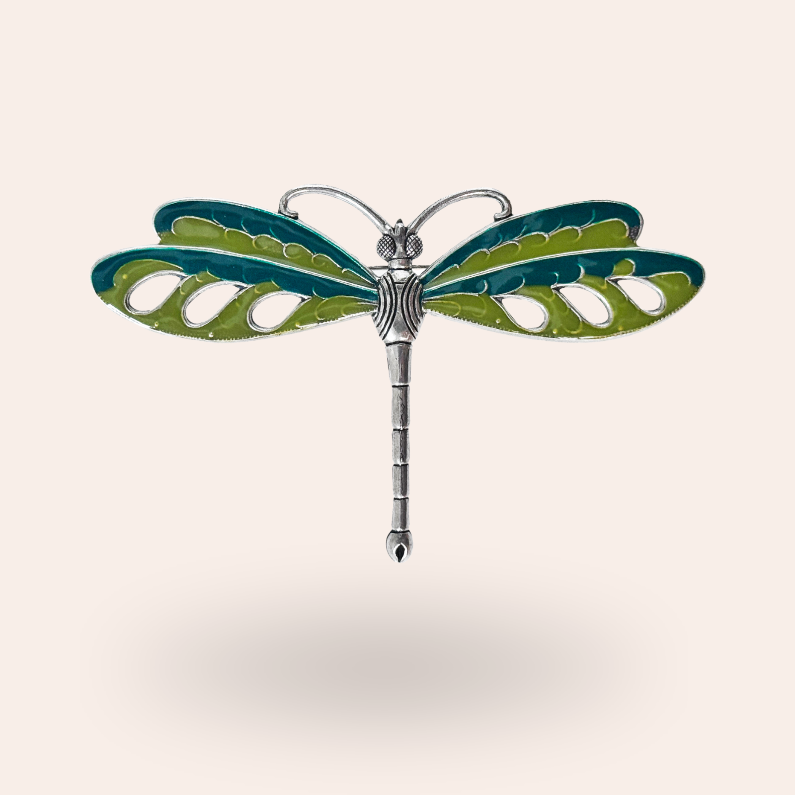 Broche Libellule gravée