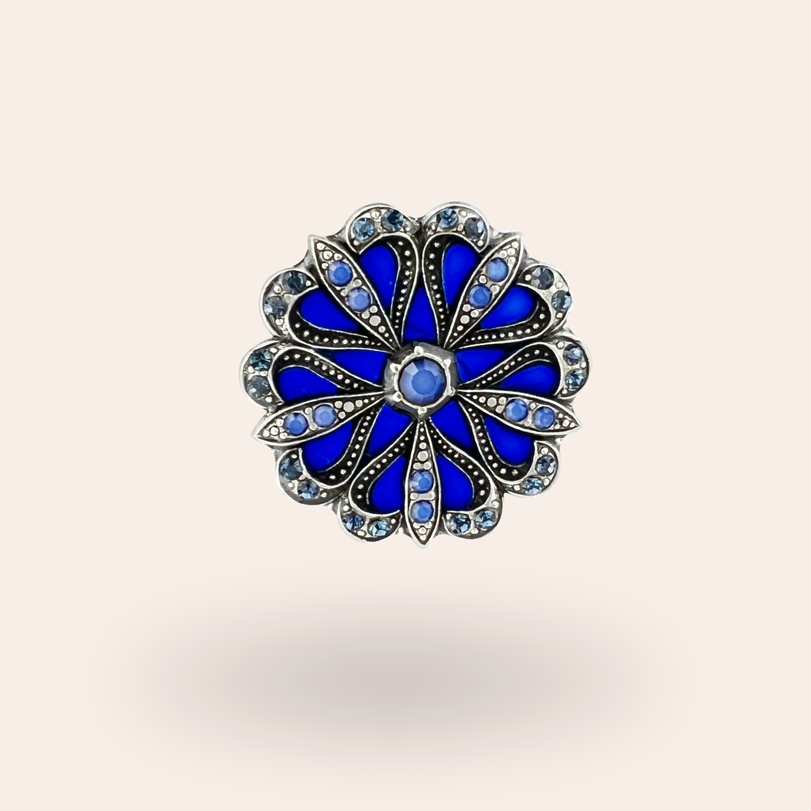 Broche Flore Argentée