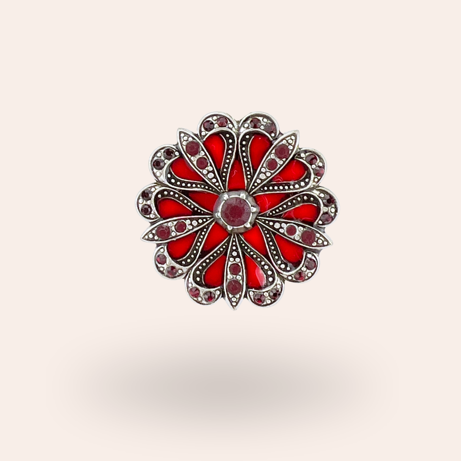 Broche Flore Argentée