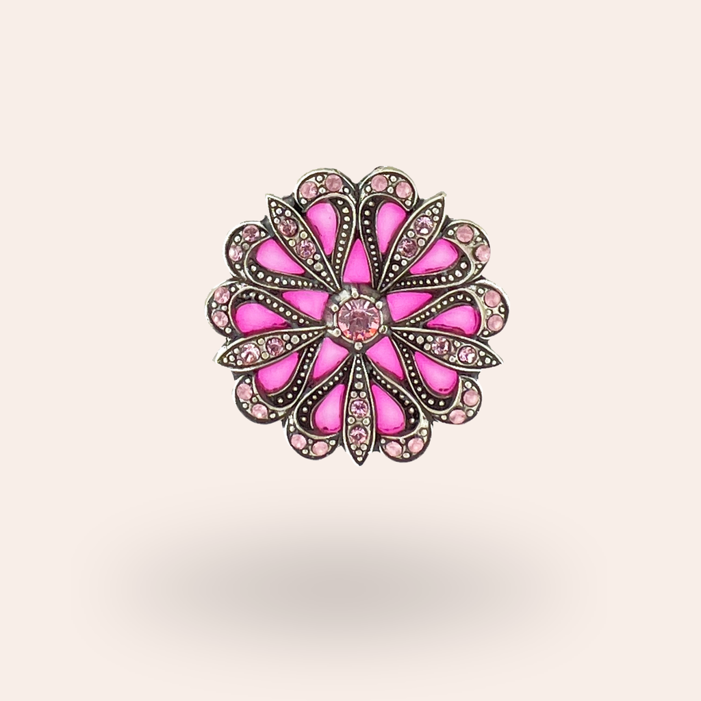 Broche Flore Argentée