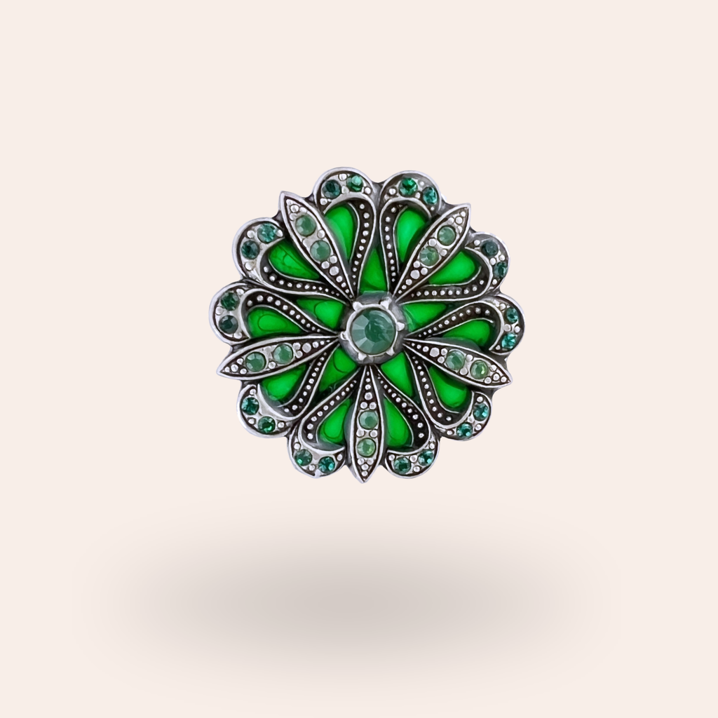Broche Flore Argentée