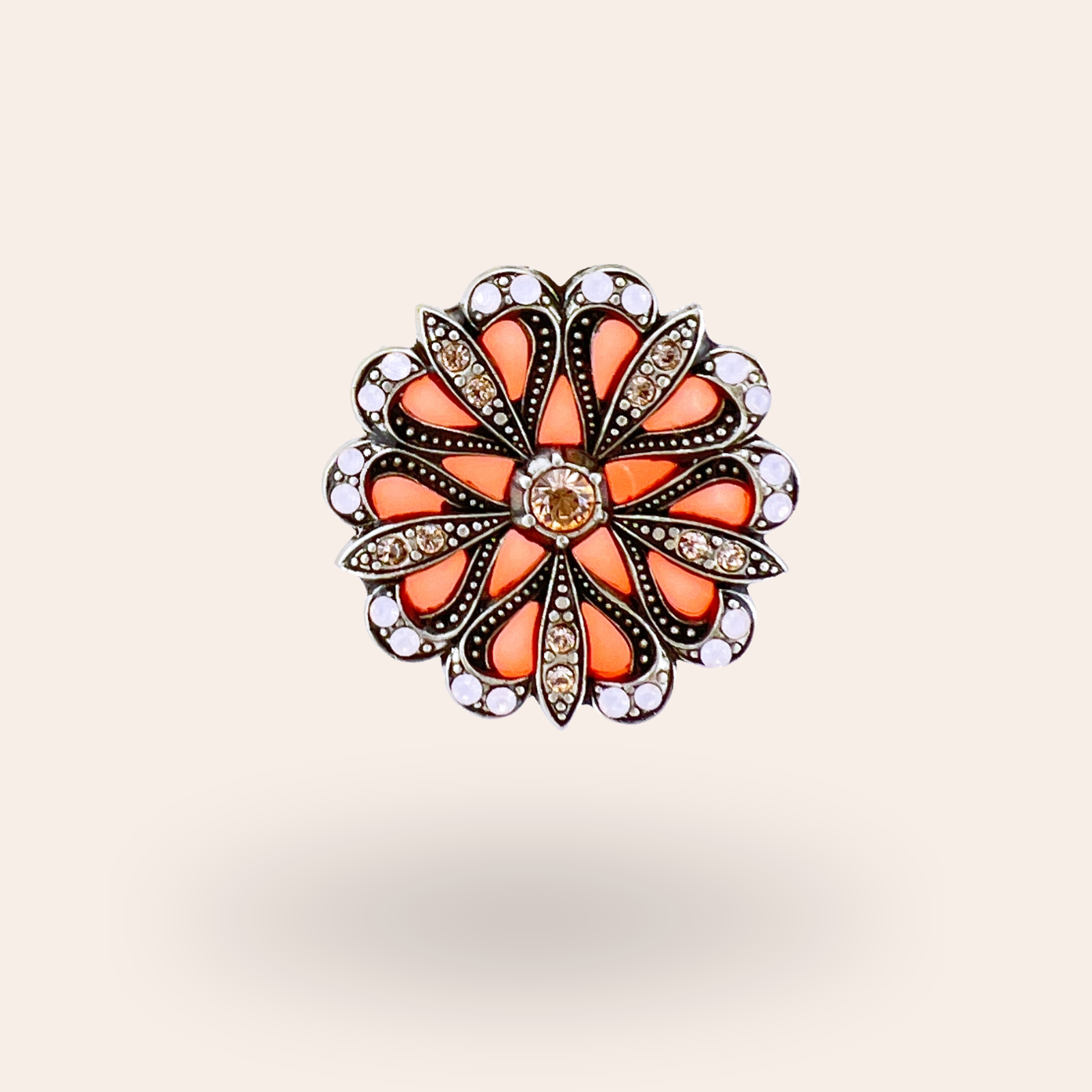 Broche Flore Argentée