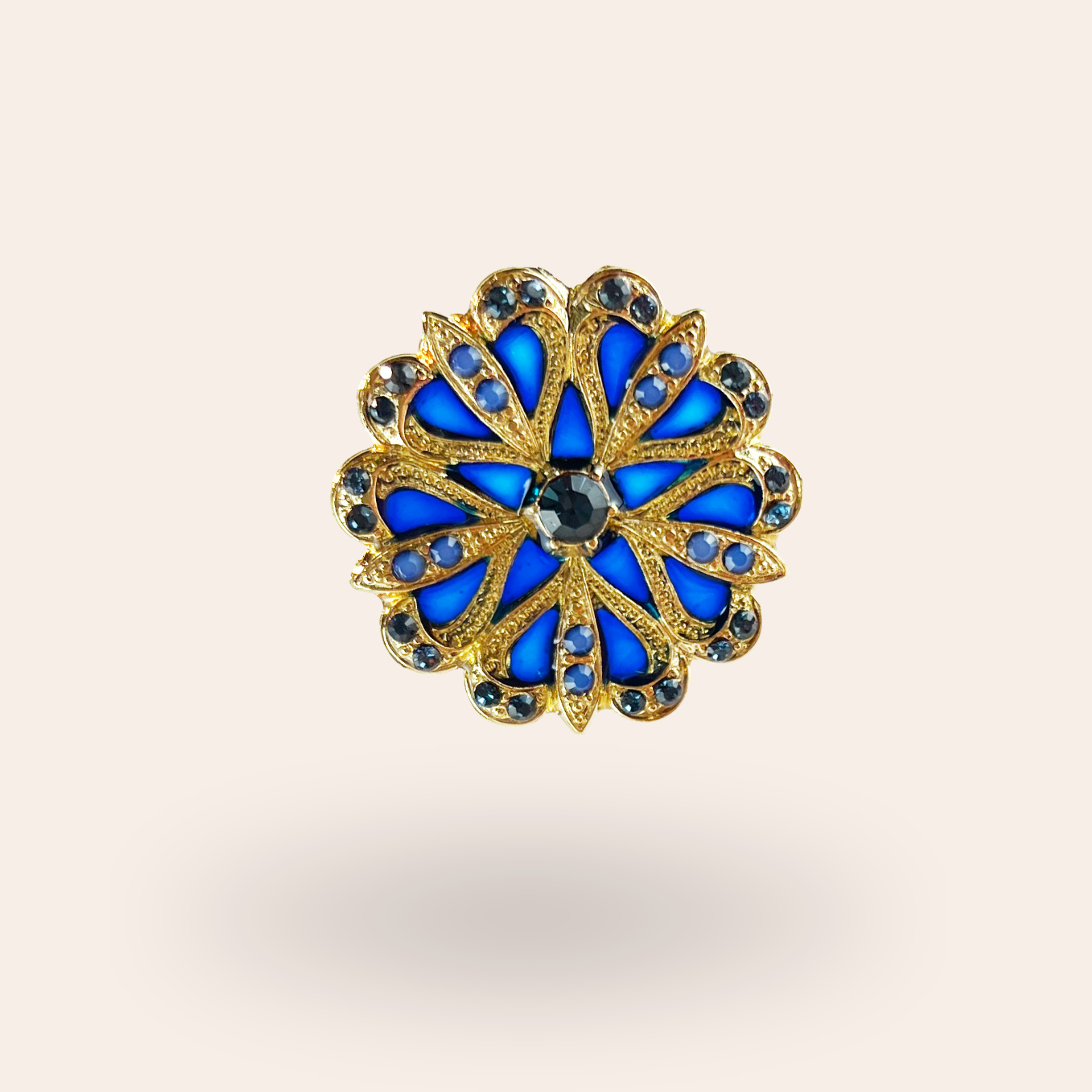 Broche Flore Dorée