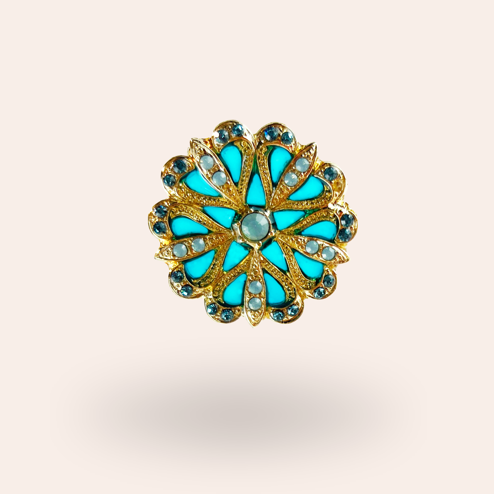 Broche Flore Dorée