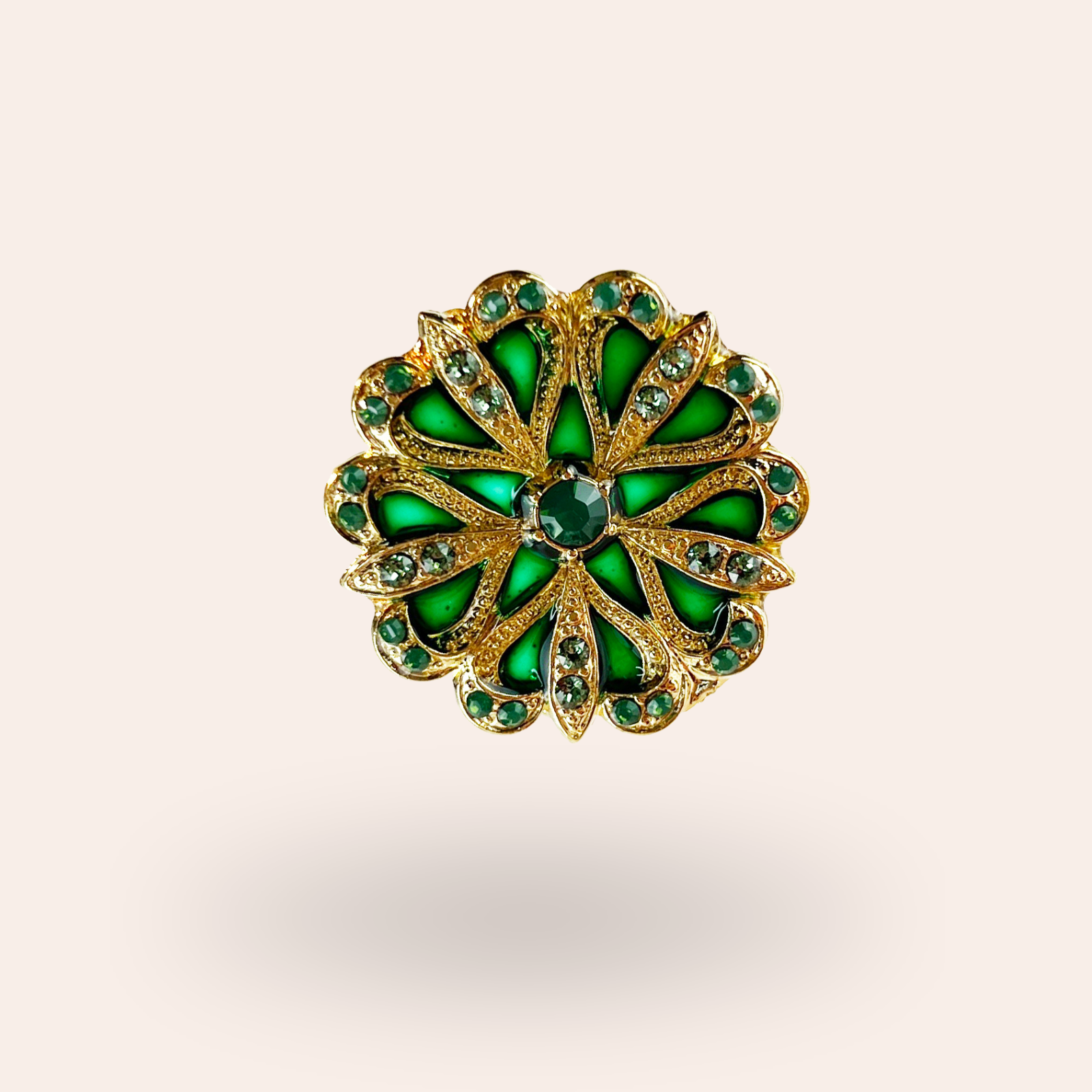 Broche Flore Dorée