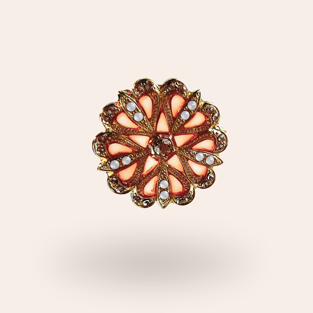 Broche Flore Dorée