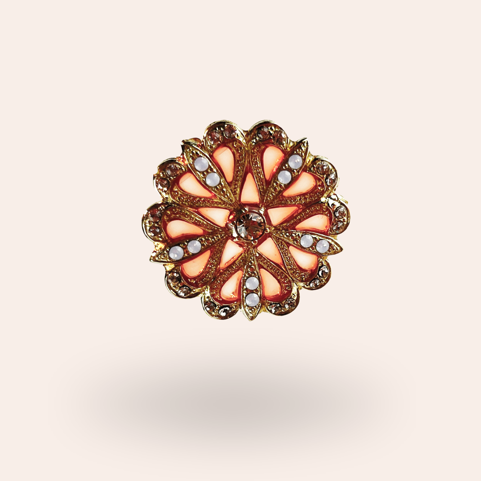 Broche Flore Dorée