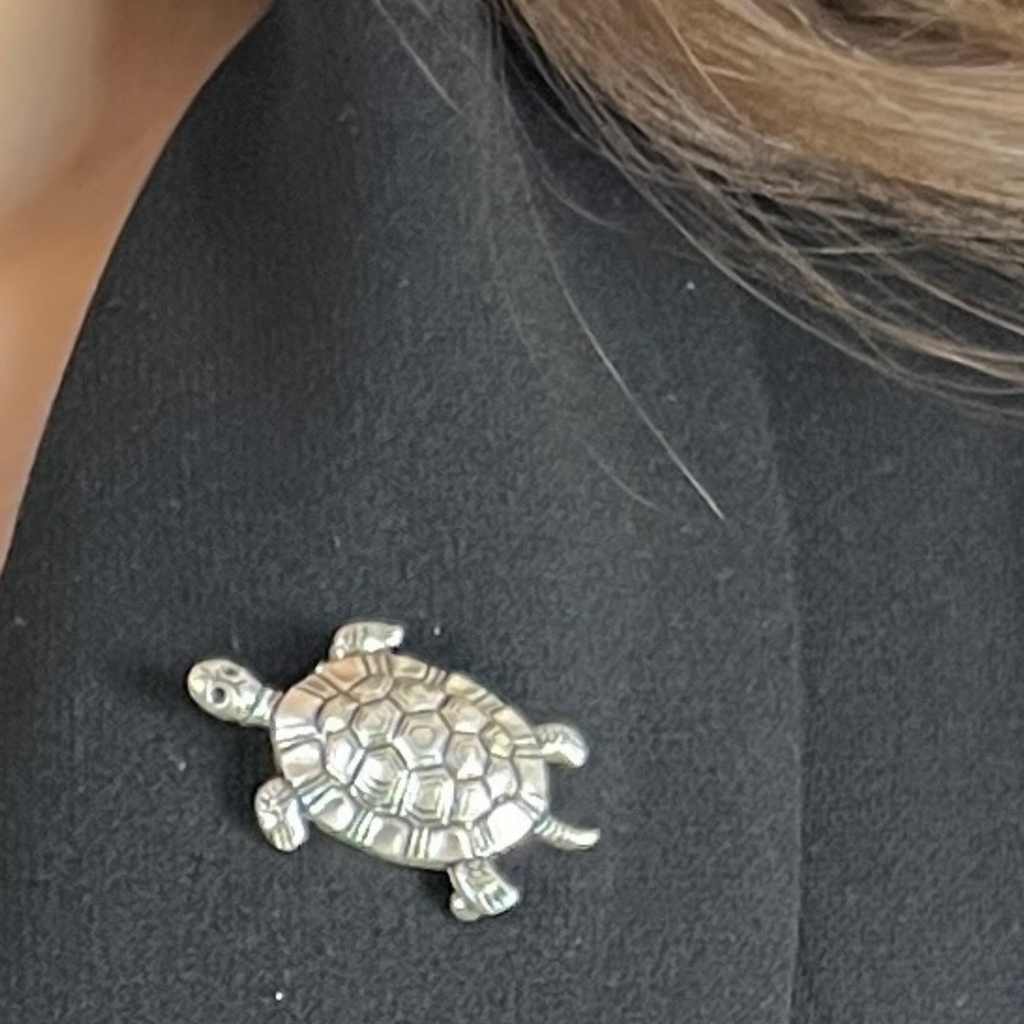 Broche Petite tortue Argentée