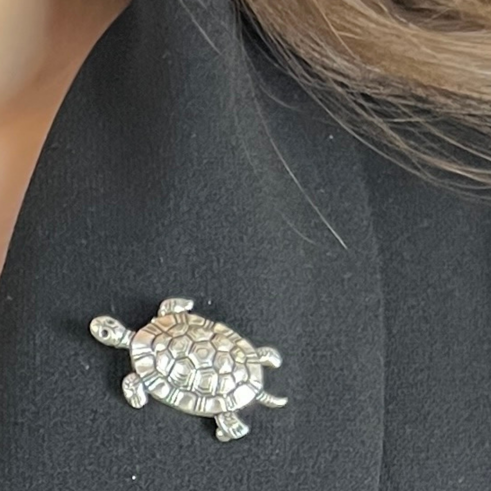 Broche Petite tortue Argentée