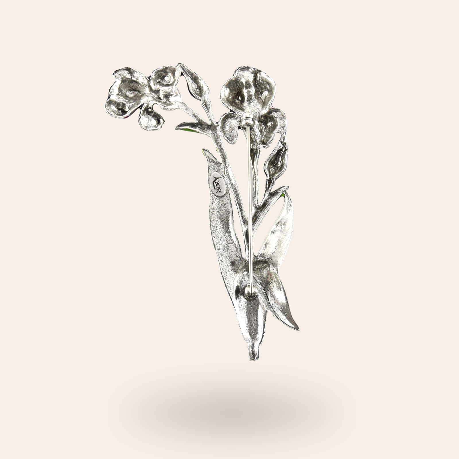 Broche Iris en fleur