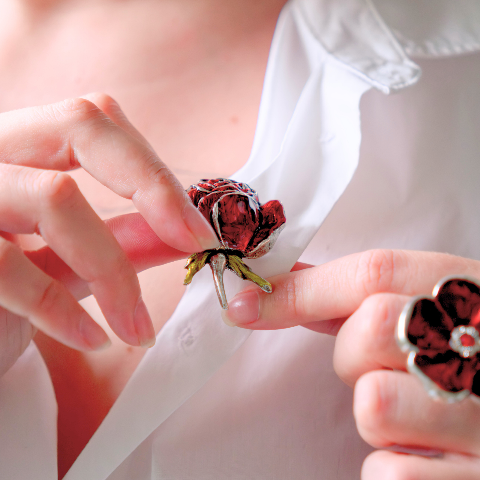 Broche Ma rose
