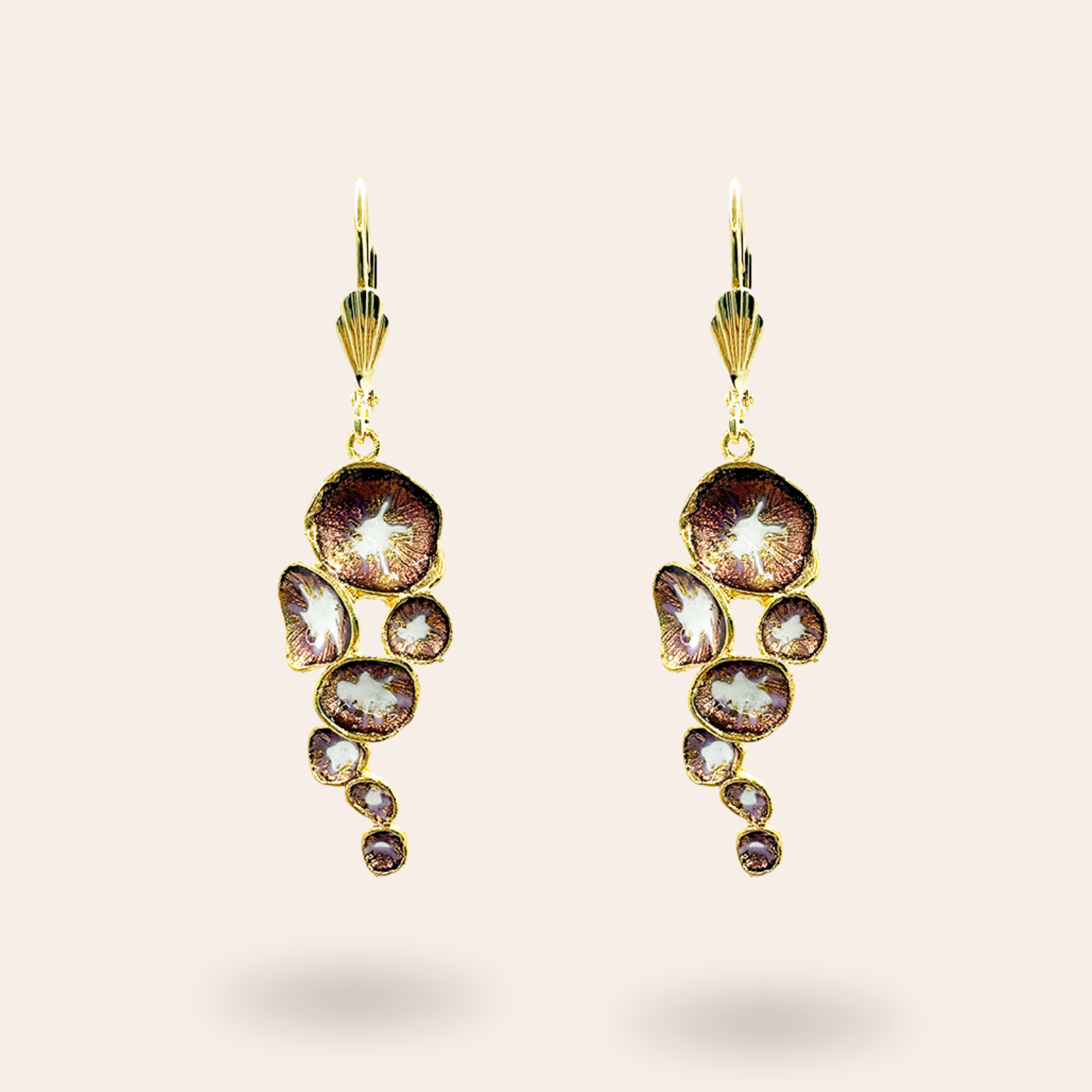 Boucles d'oreilles Fiori Dorées