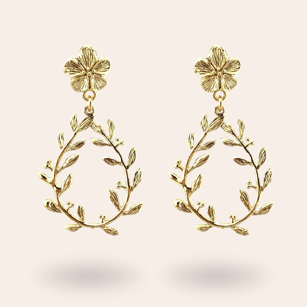 Boucles d'oreilles Césaria Dorées