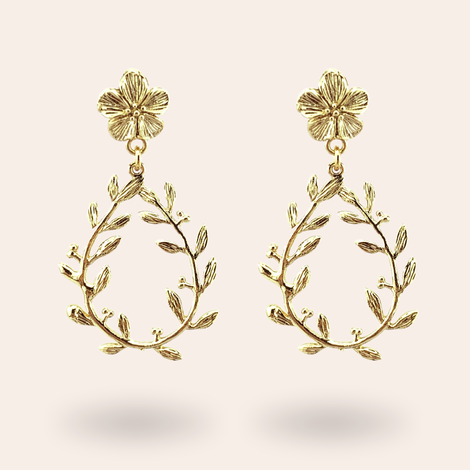 Boucles d'oreilles Césaria Dorées