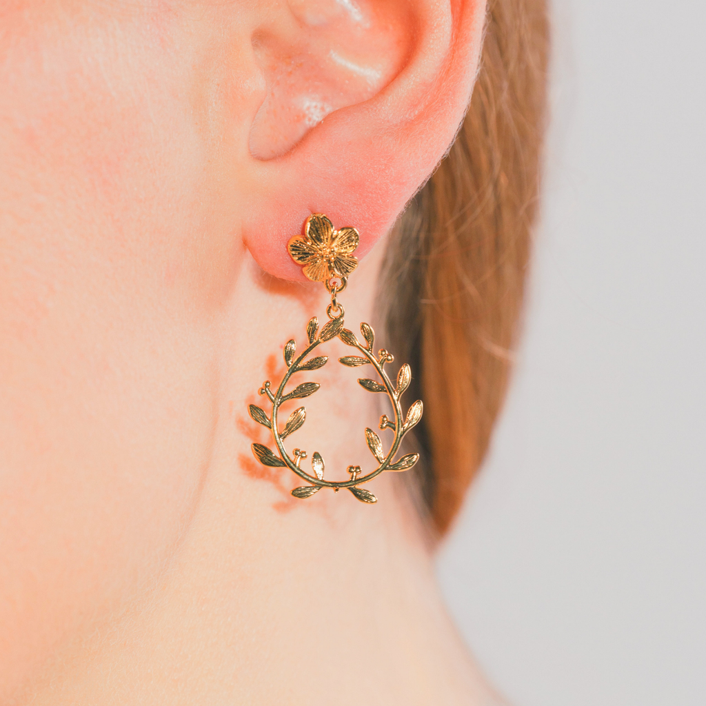 Boucles d'oreilles Césaria Dorées