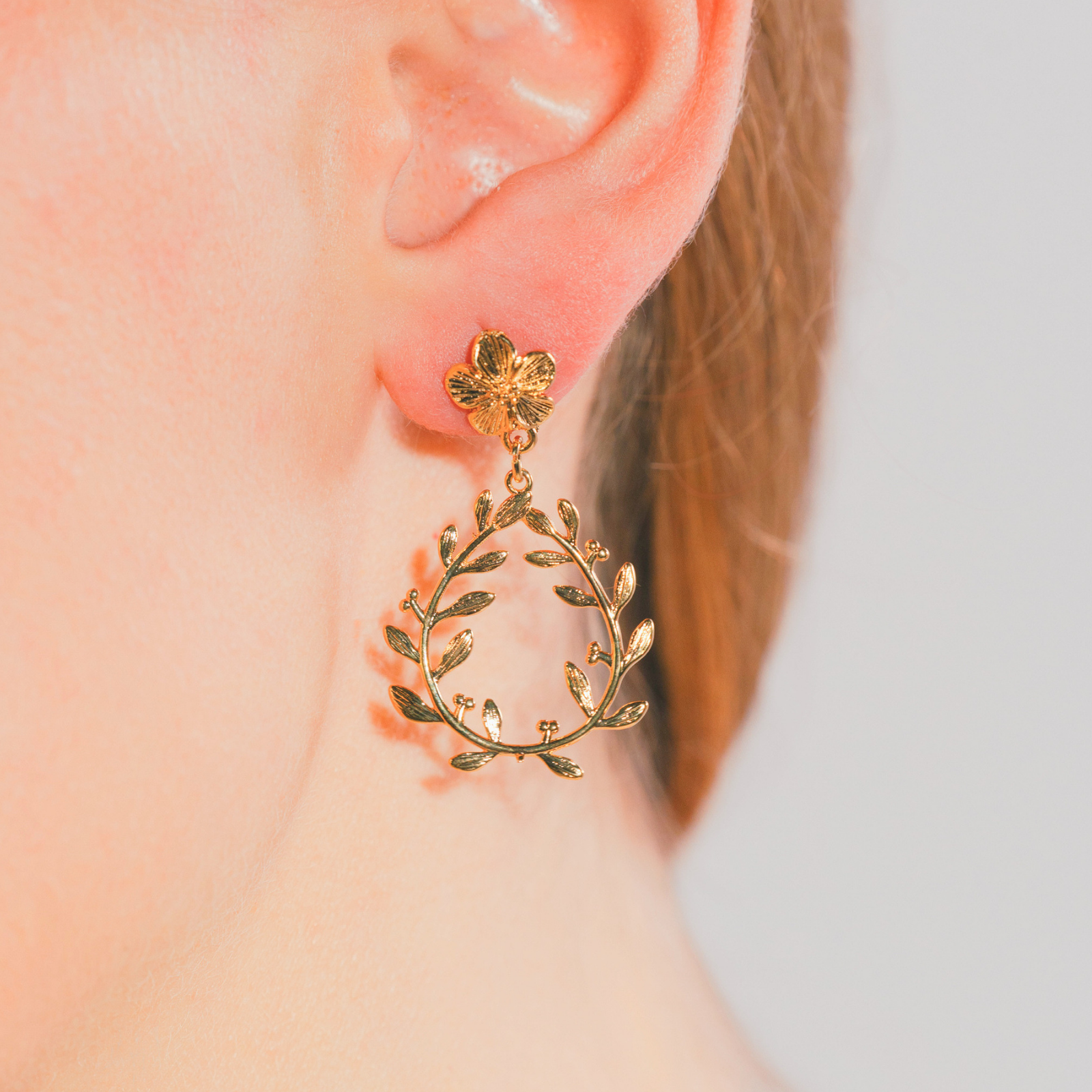 Boucles d'oreilles Césaria Dorées