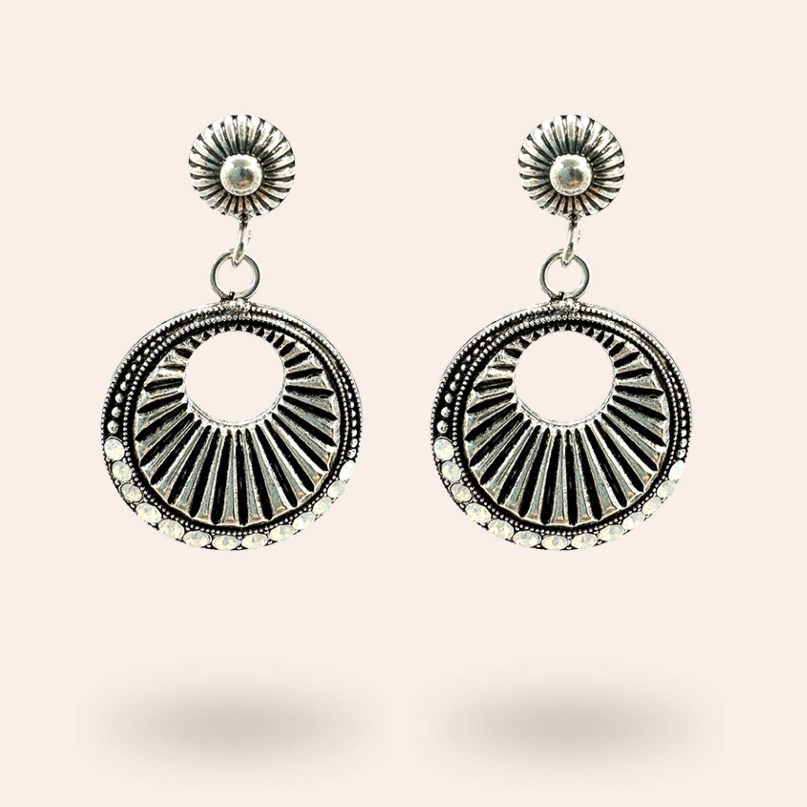 Boucles d'oreilles Lumin Argentées