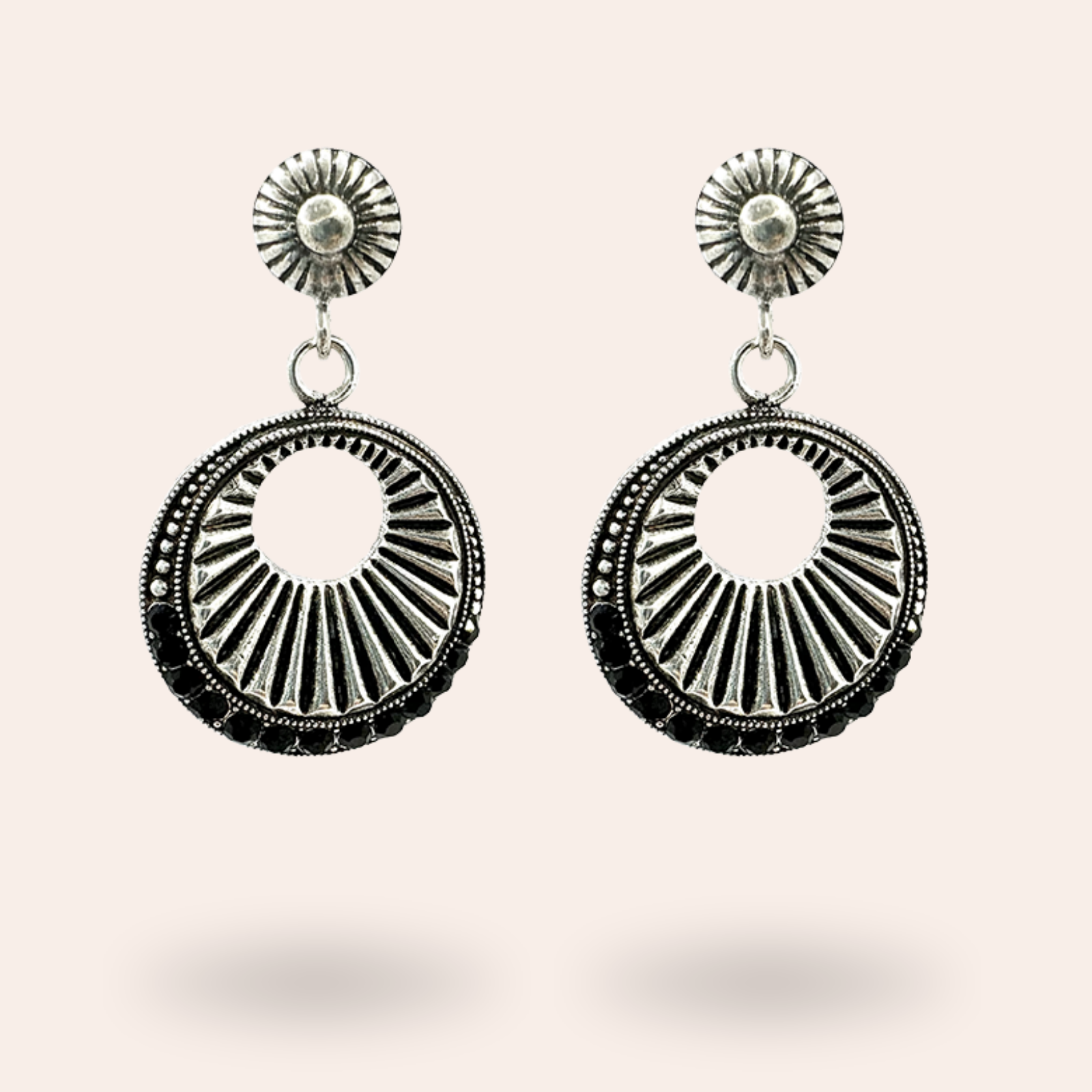 Boucles d'oreilles Lumin Argentées
