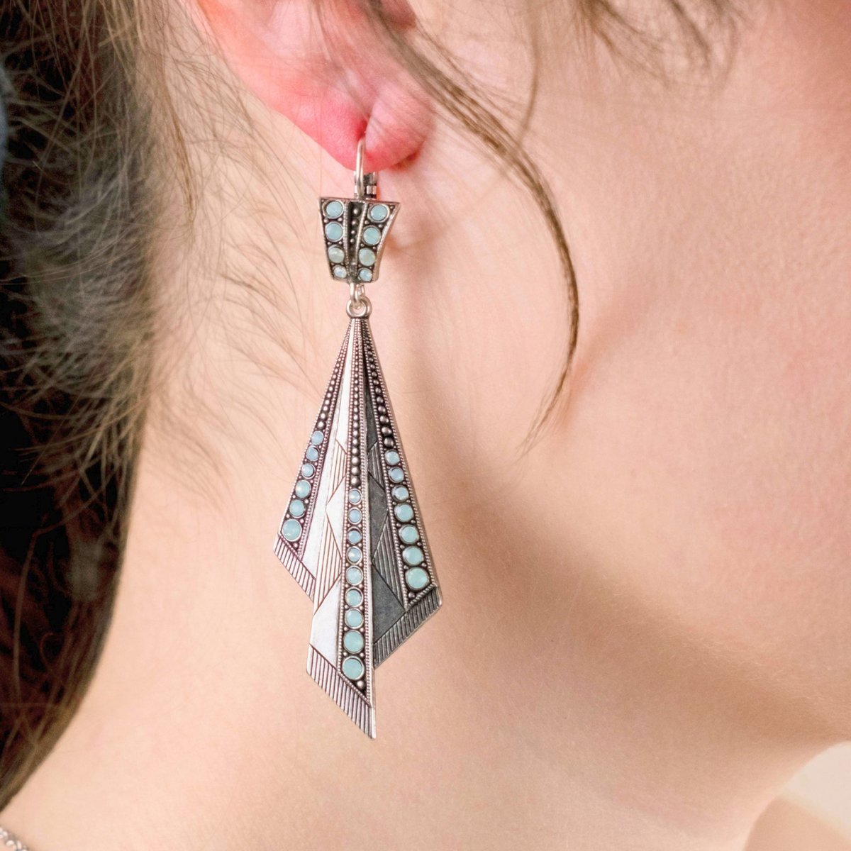 Boucles d'oreilles Plissées