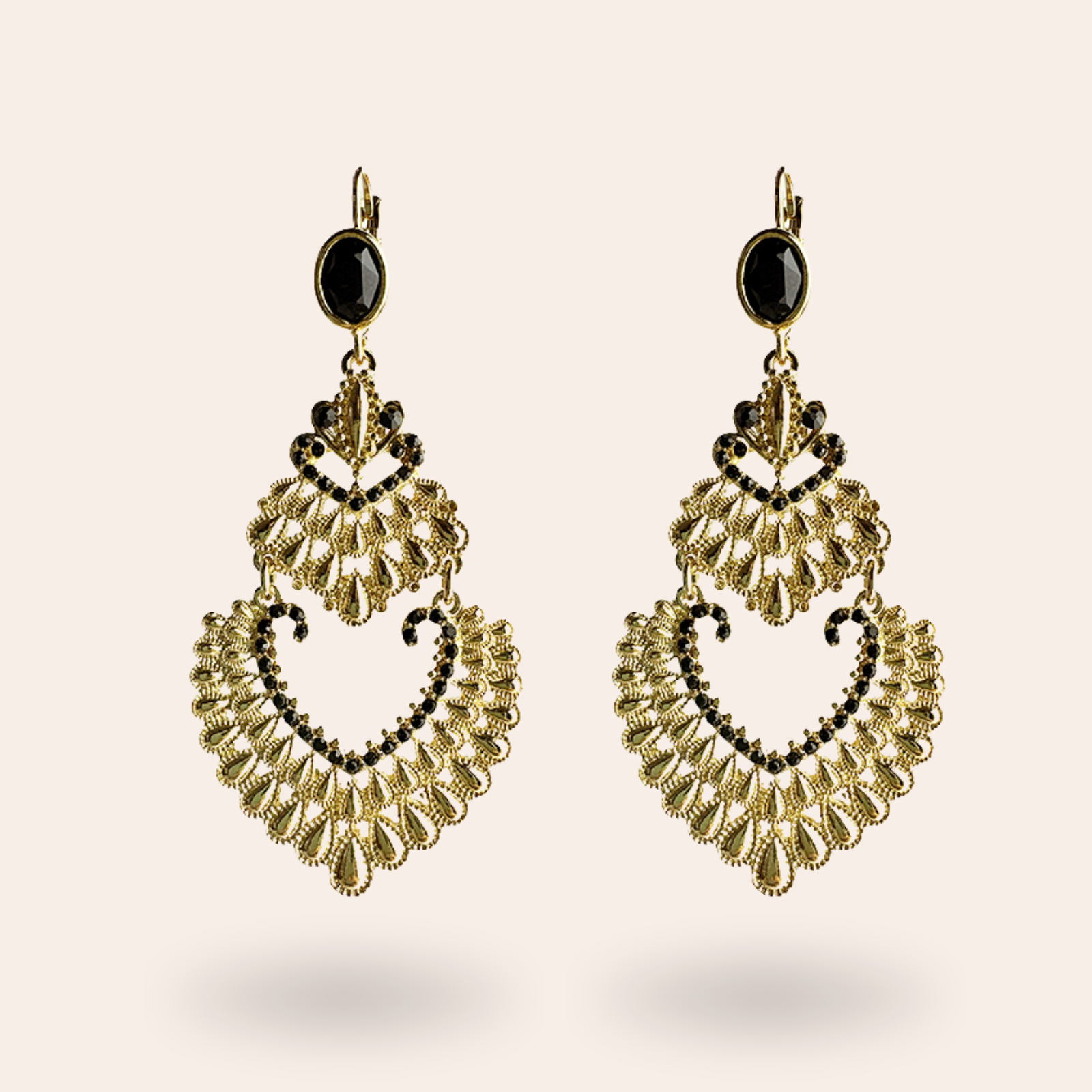 Boucles d'oreilles Chimérique Dorées