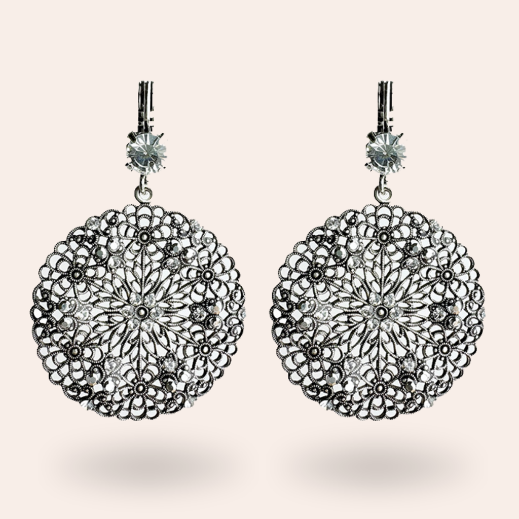 Boucles d'oreilles Rosalia Argentées