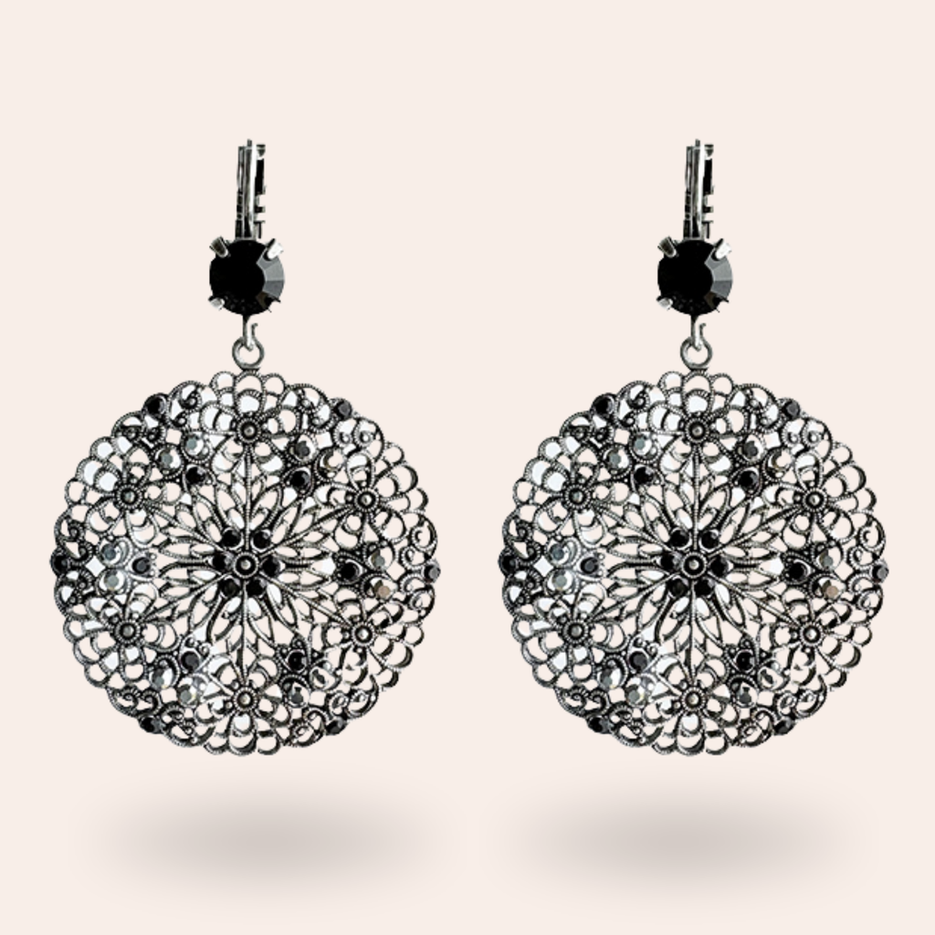 Boucles d'oreilles Rosalia Argentées