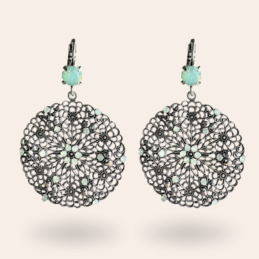 Boucles d'oreilles Rosalia Argentées