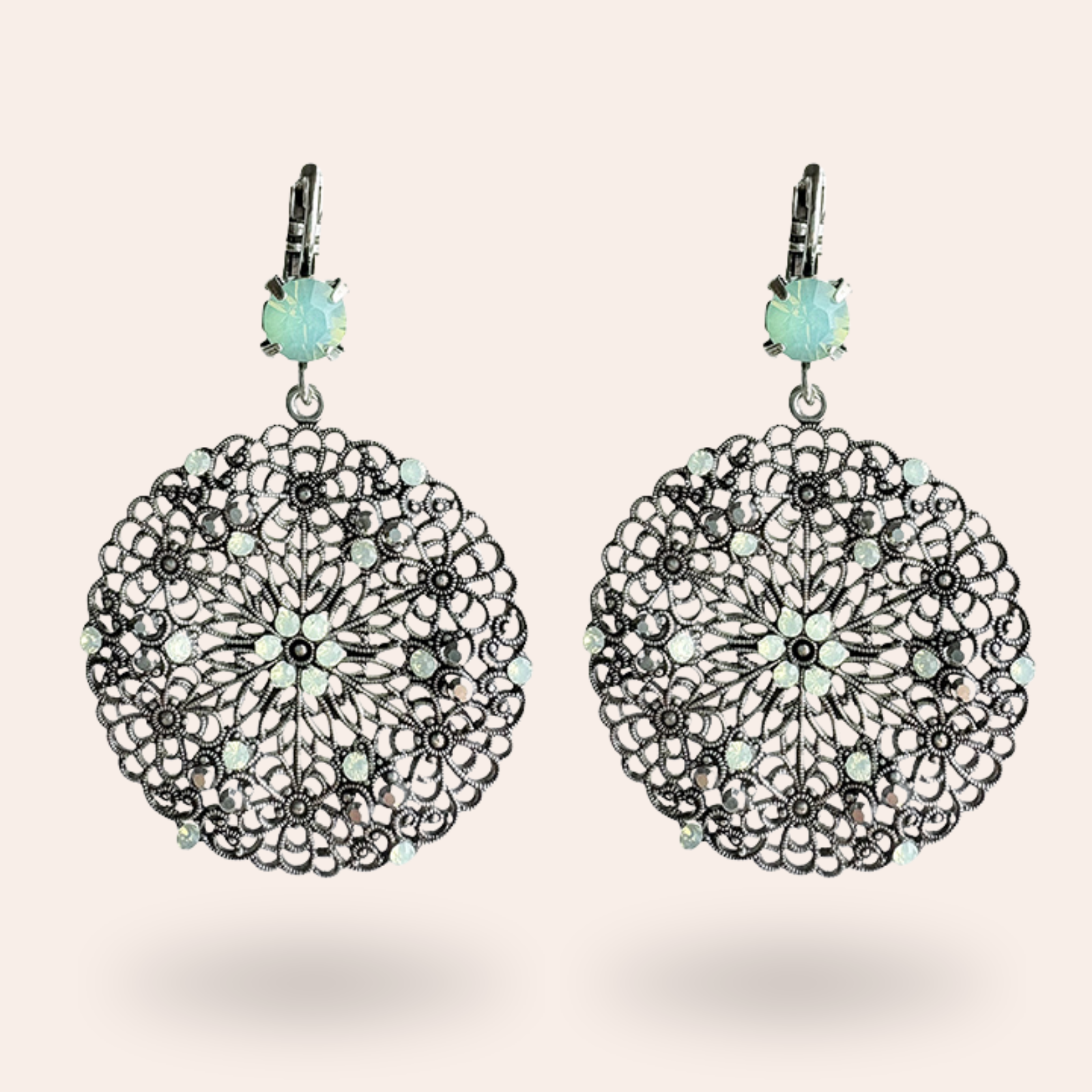 Boucles d'oreilles Rosalia Argentées