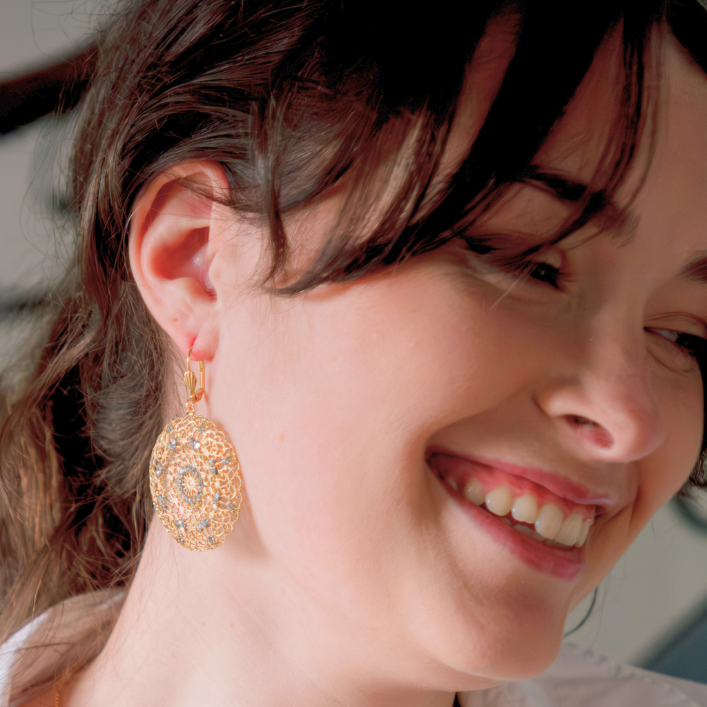 Boucles d'oreilles Rosalia Dorées