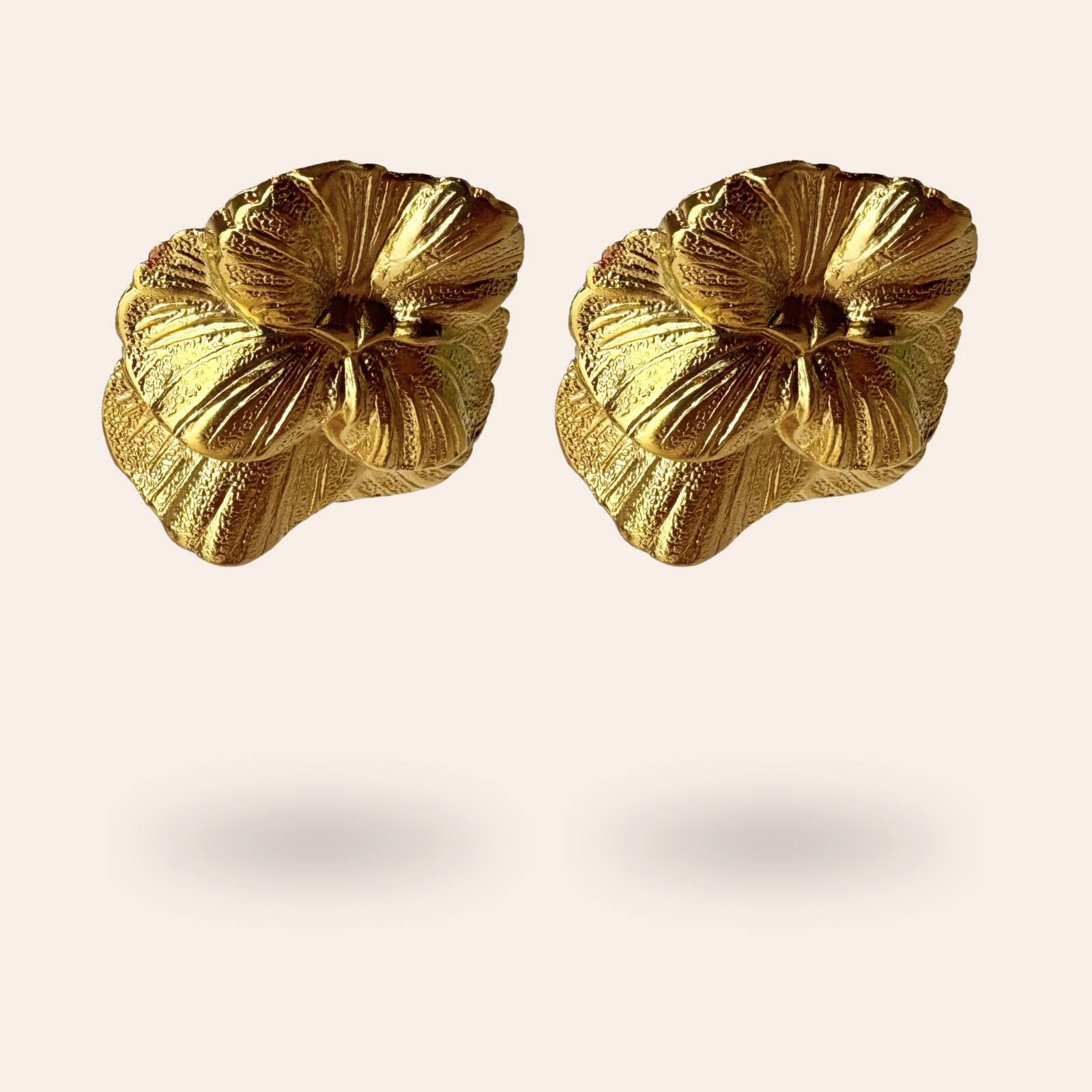 Boucles d'oreilles Crocus Dorées
