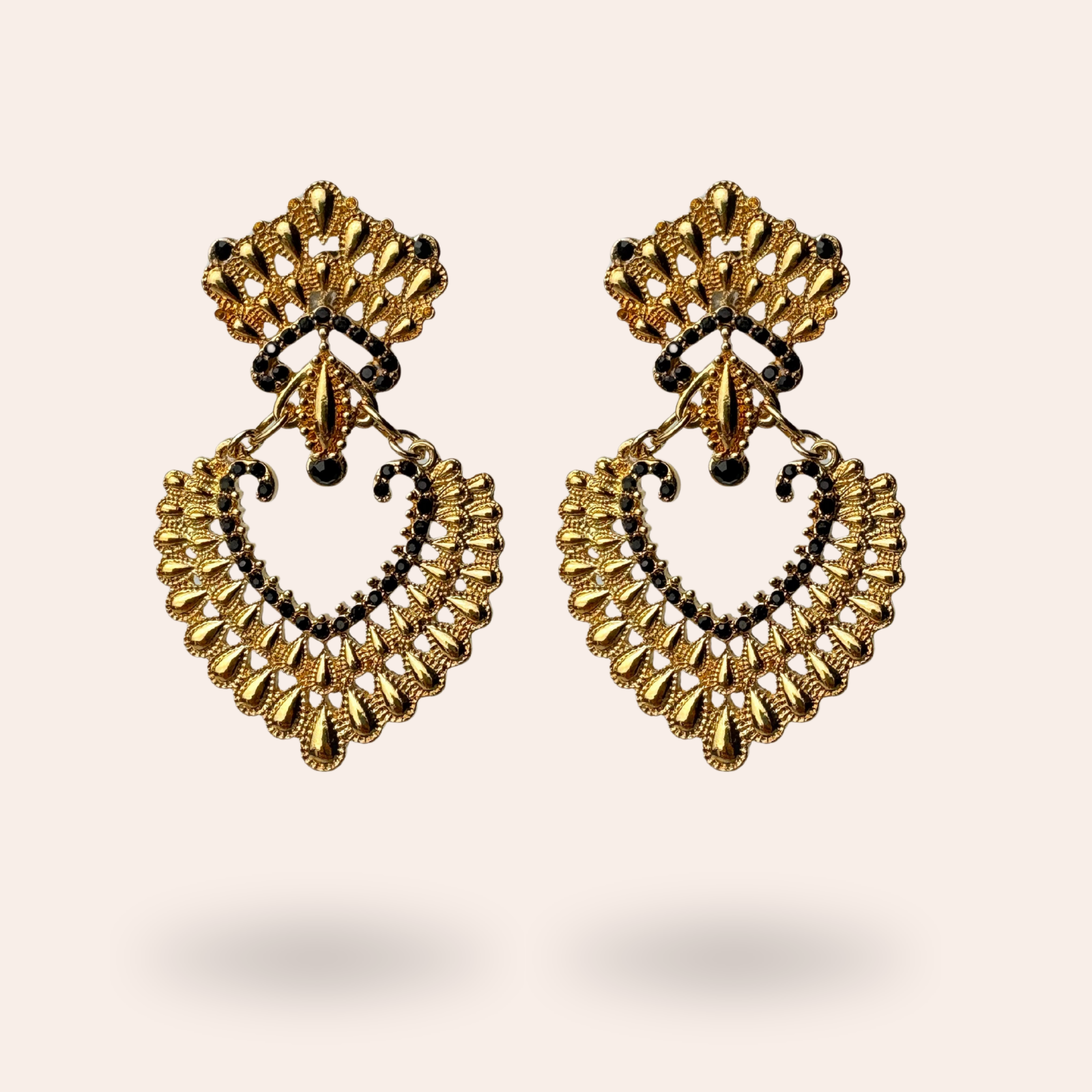 Boucles d'oreilles Chimères Dorées