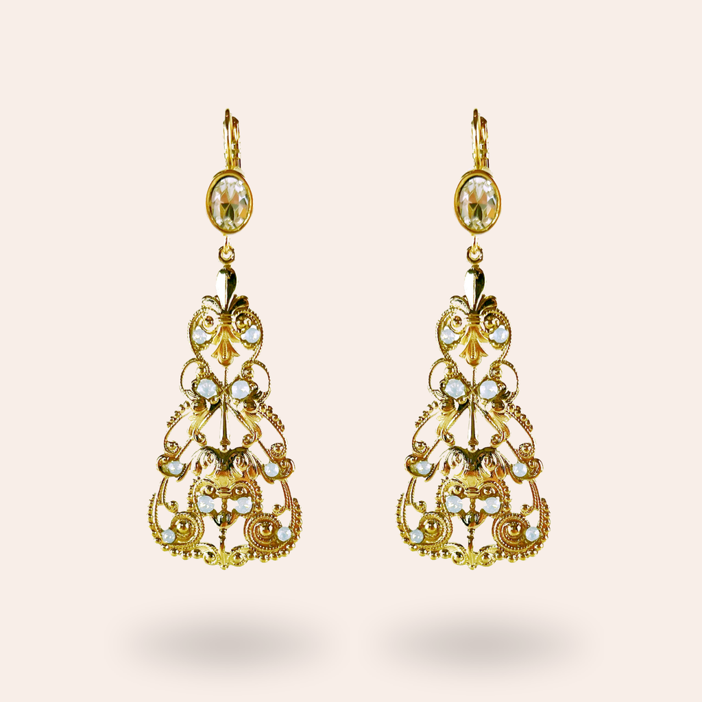 Boucles d'oreilles Reina Dorées