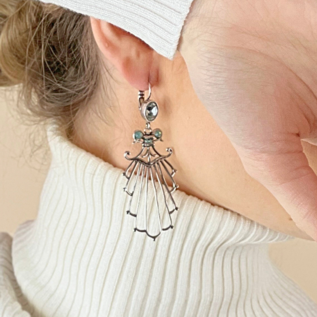 Boucles d'oreilles Tania Argentées