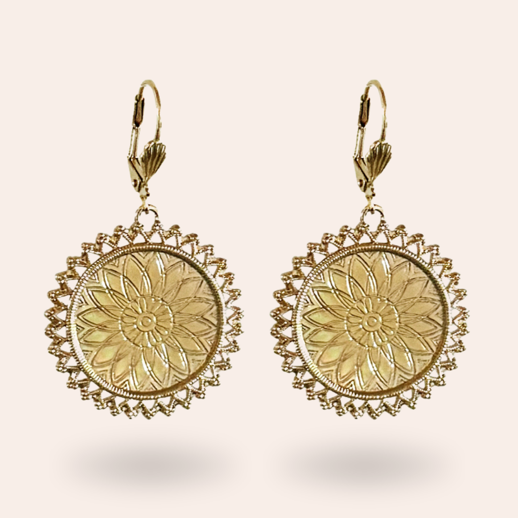 Boucles d'oreilles Stellaire Dorées
