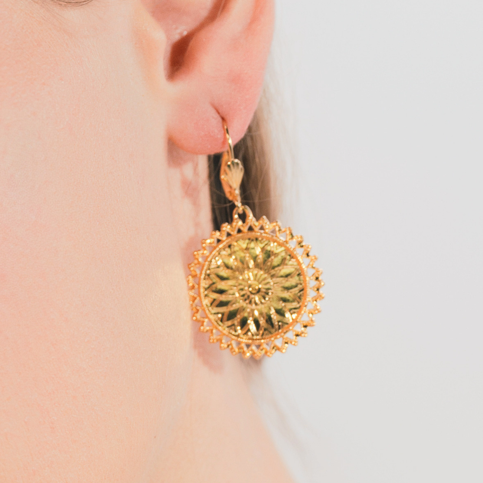 Boucles d'oreilles Stellaire Dorées