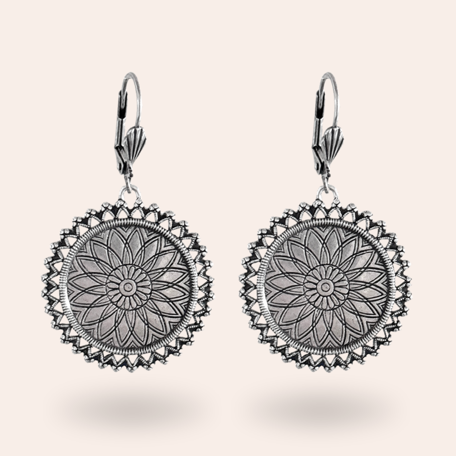 Boucles d'oreilles Stellaire Argentées