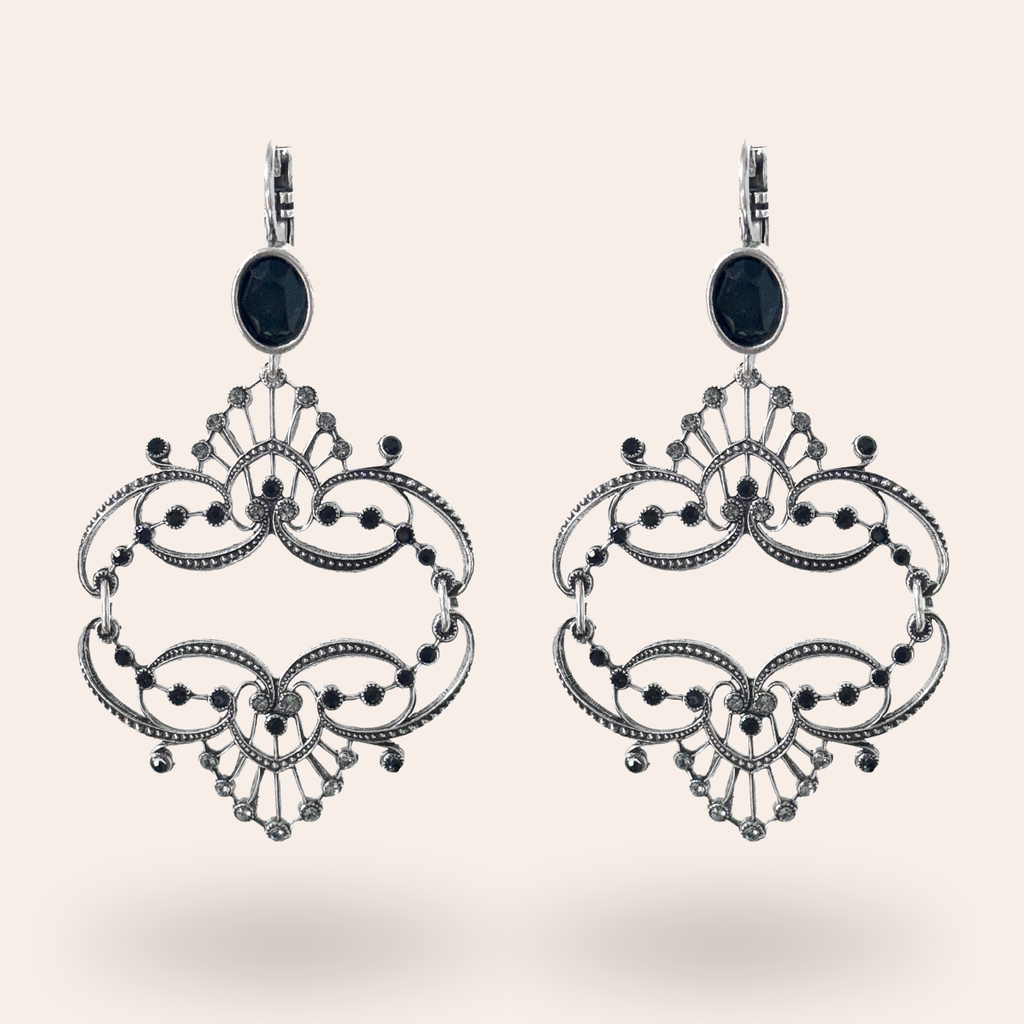 Boucles d'oreilles Antoinette Argentées