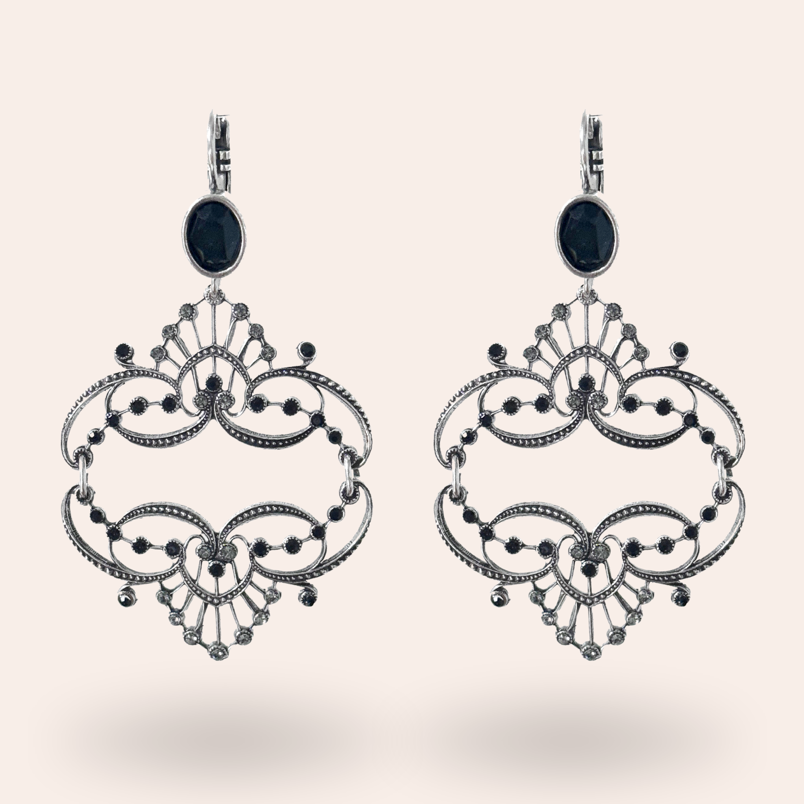 Boucles d'oreilles Antoinette Argentées