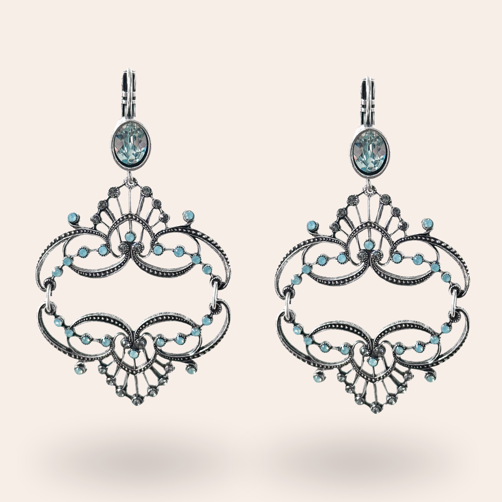 Boucles d'oreilles Antoinette Argentées