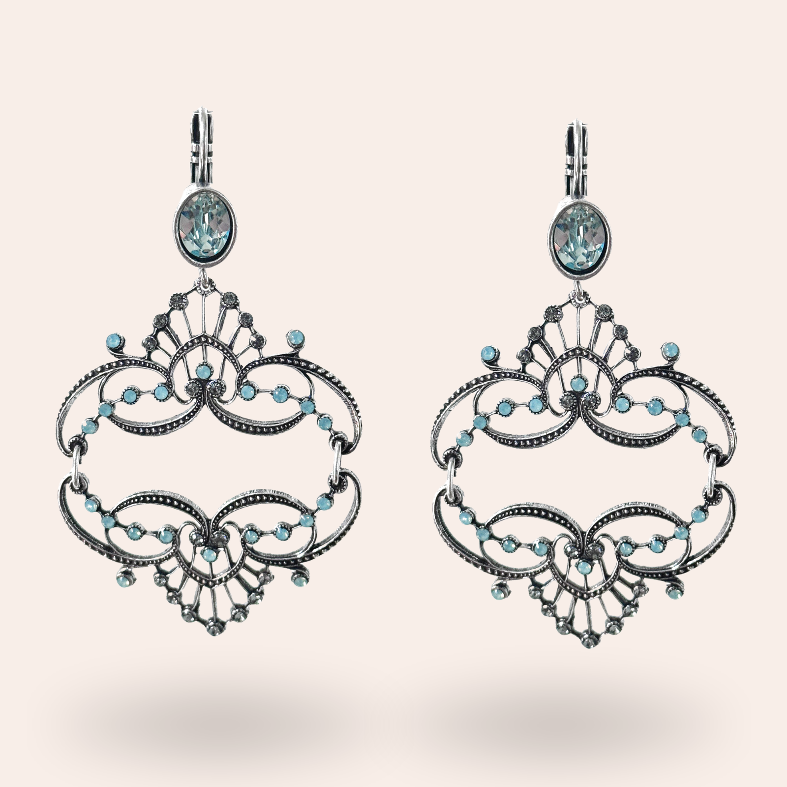 Boucles d'oreilles Antoinette Argentées