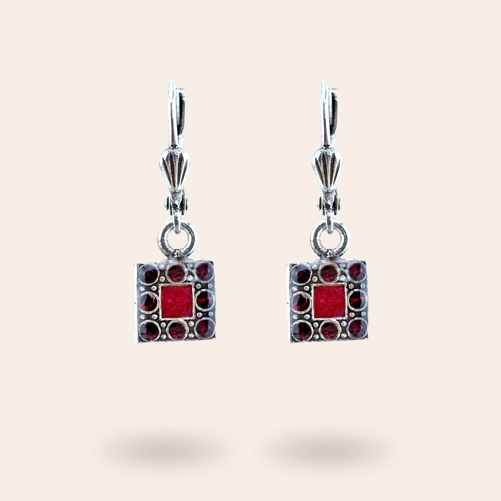 Boucles d'oreilles Carré chic