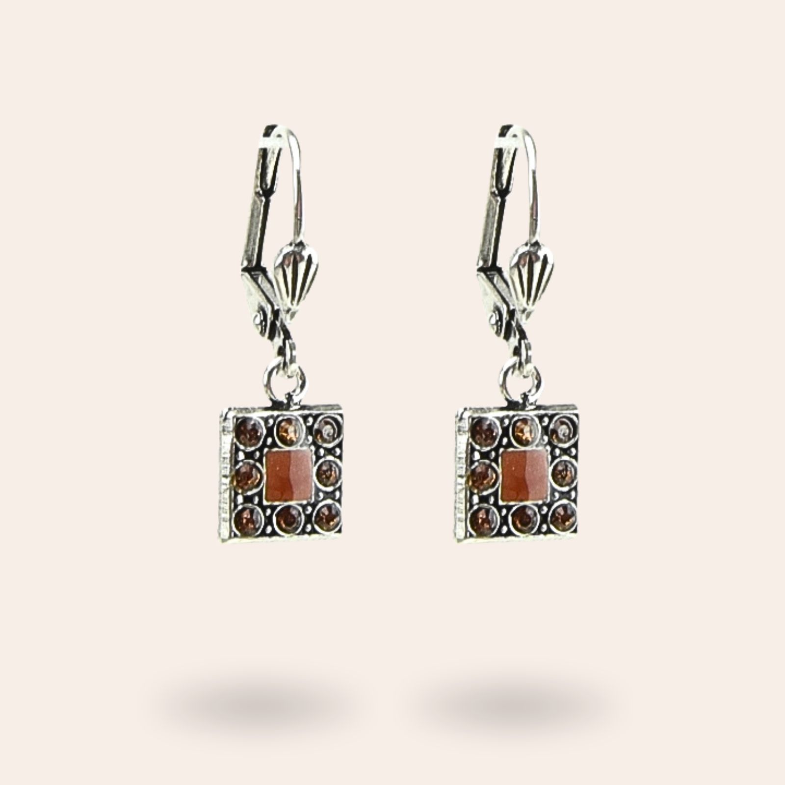 Boucles d'oreilles Carré chic