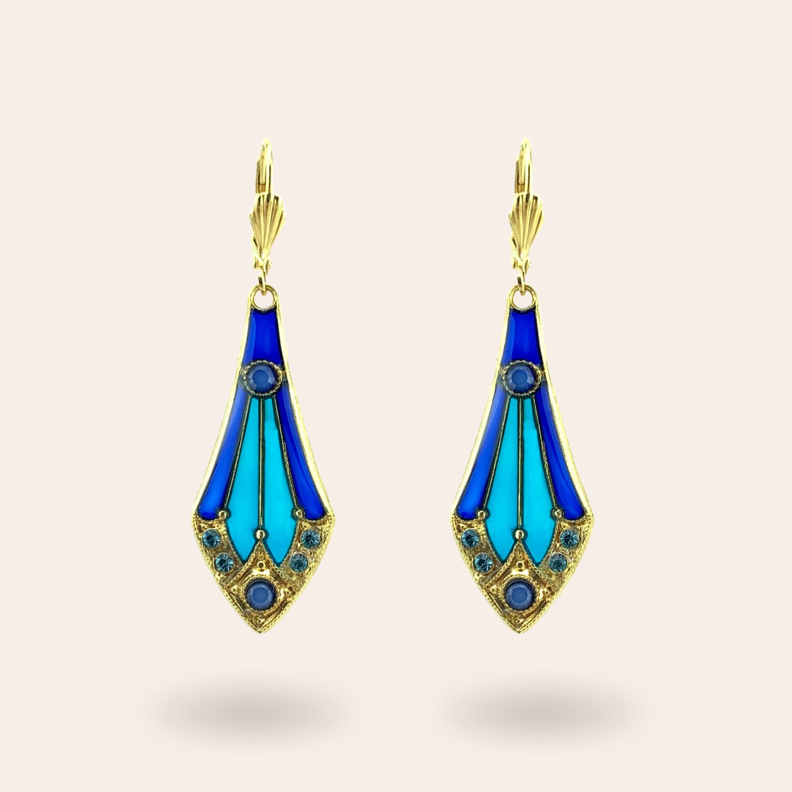 Boucles d'oreilles Gisèle dorées