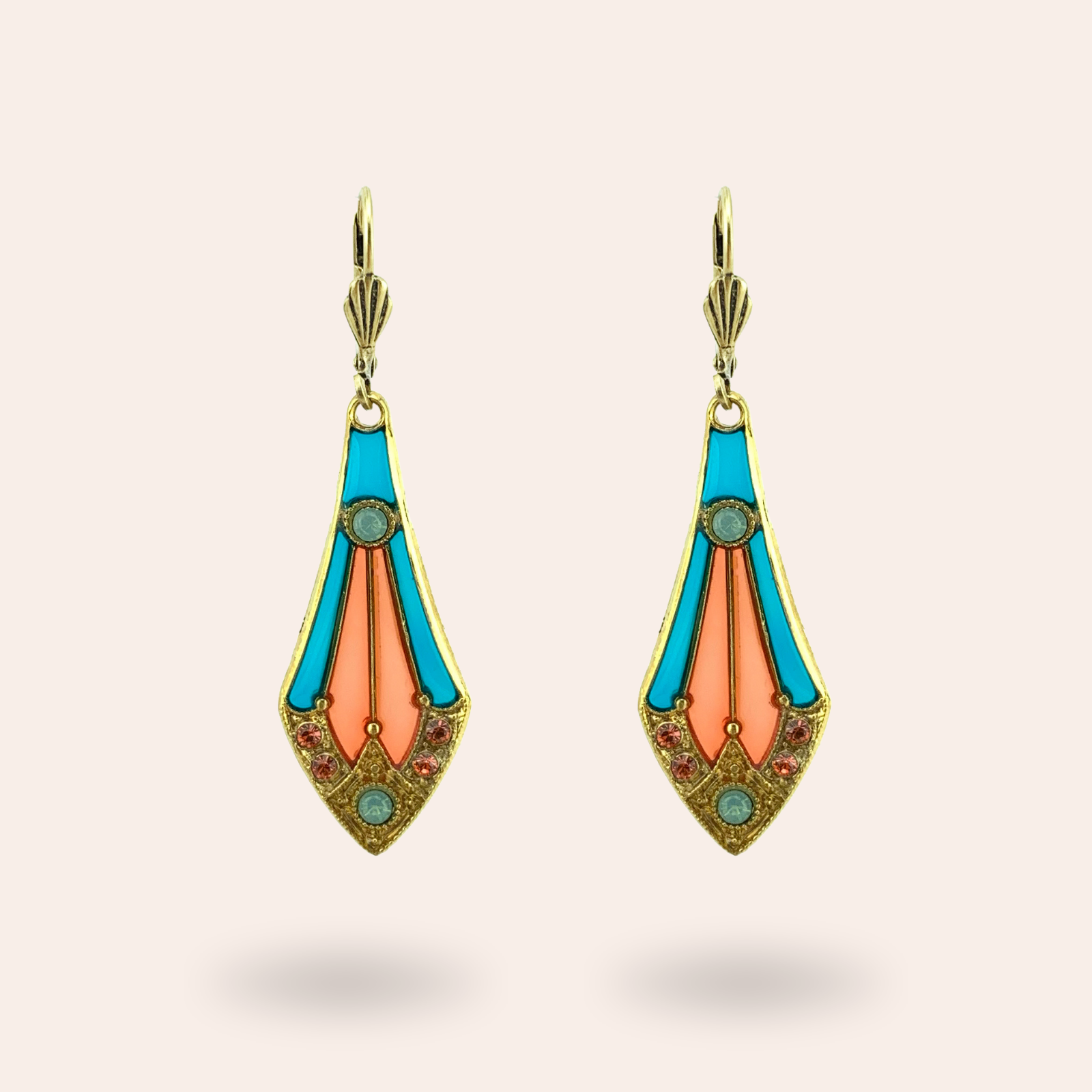 Boucles d'oreilles Gisèle dorées