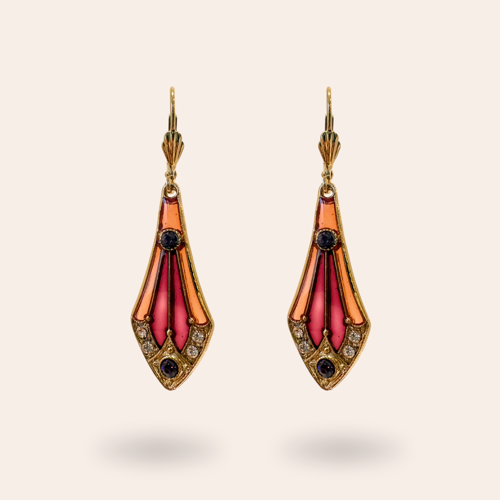 Boucles d'oreilles Gisèle dorées